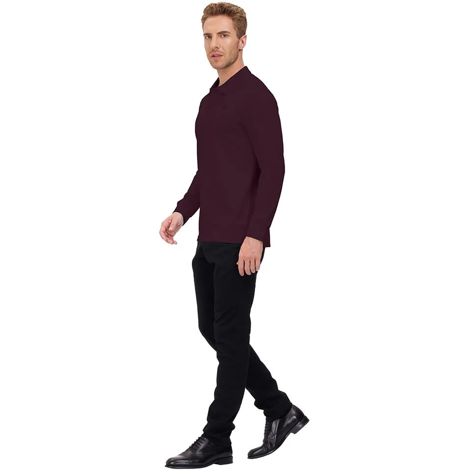Men's Polo Shirts Long Sleeve Golf Shirts