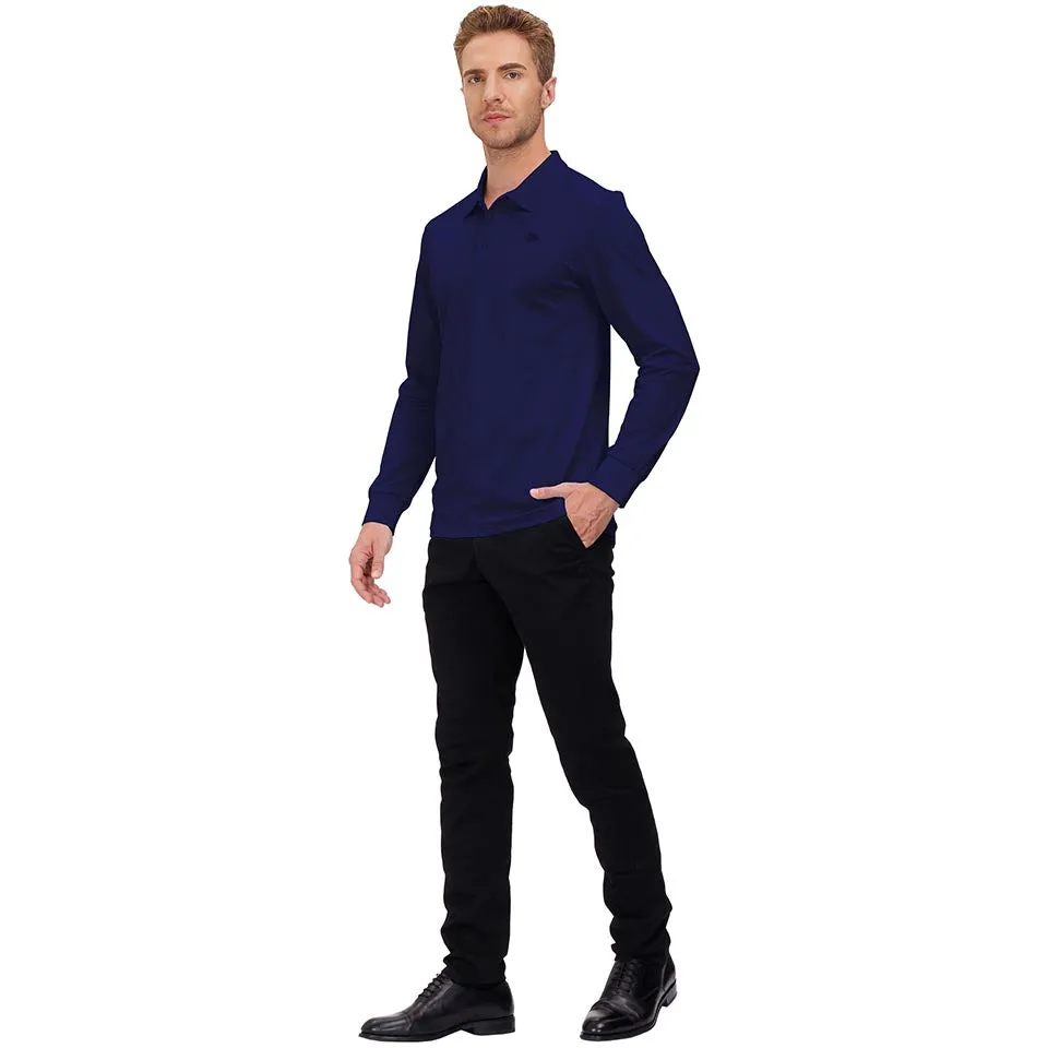 Men's Polo Shirts Long Sleeve Golf Shirts
