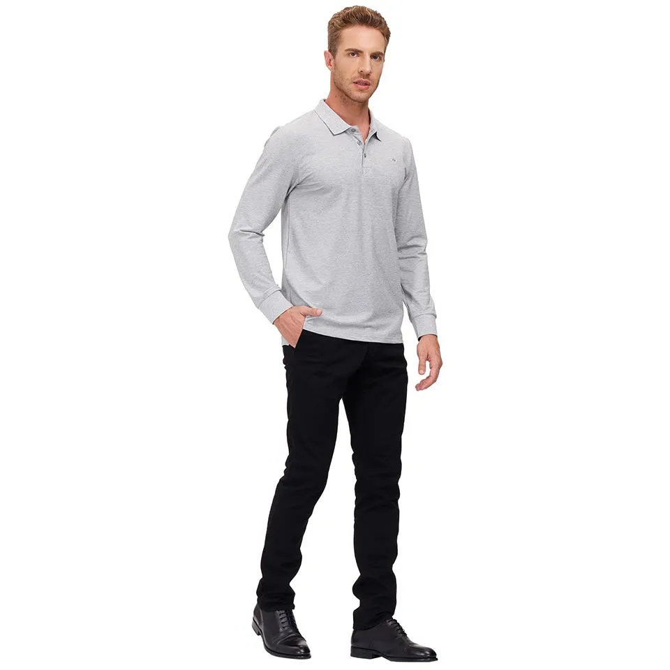 Men's Polo Shirts Long Sleeve Golf Shirts