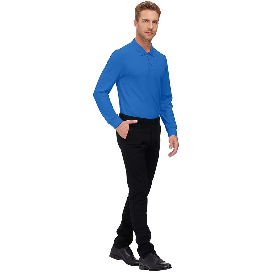 Men's Polo Shirts Long Sleeve Golf Shirts