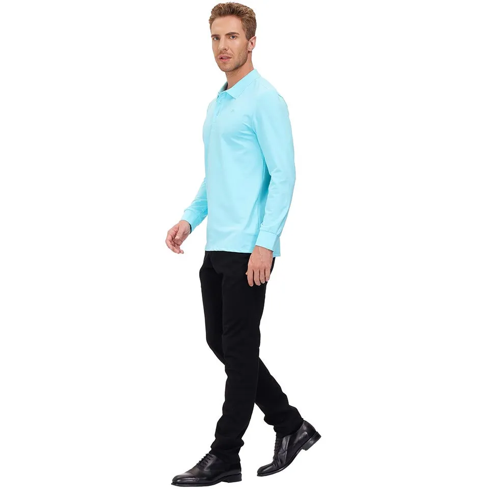 Men's Polo Shirts Long Sleeve Golf Shirts