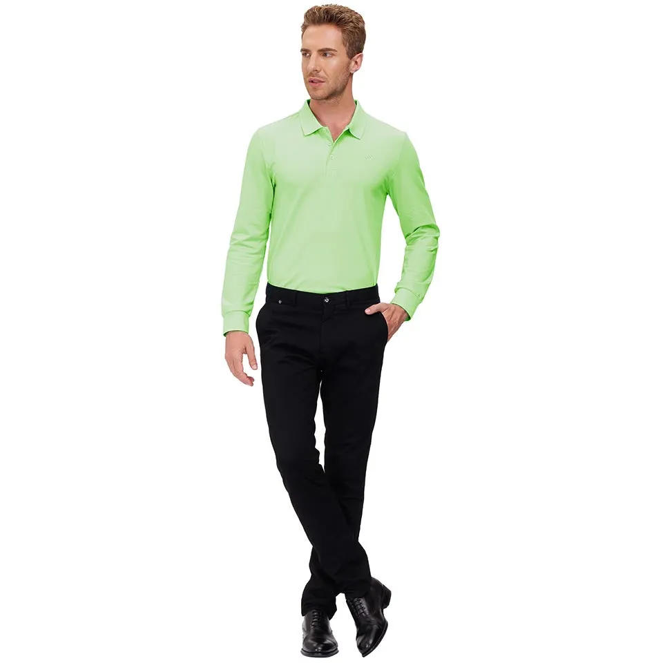 Men's Polo Shirts Long Sleeve Golf Shirts