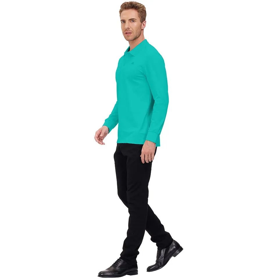 Men's Polo Shirts Long Sleeve Golf Shirts