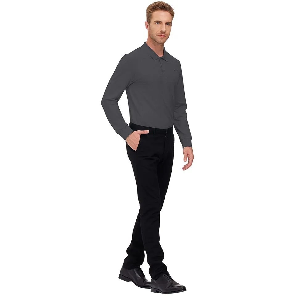Men's Polo Shirts Long Sleeve Golf Shirts