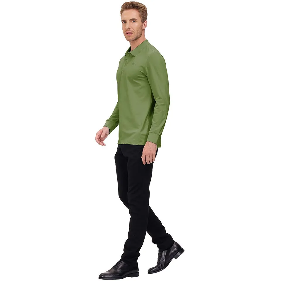 Men's Polo Shirts Long Sleeve Golf Shirts