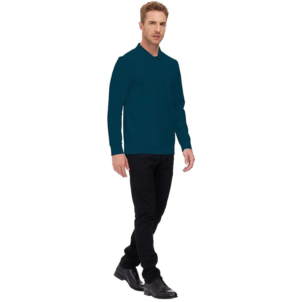 Men's Polo Shirts Long Sleeve Golf Shirts