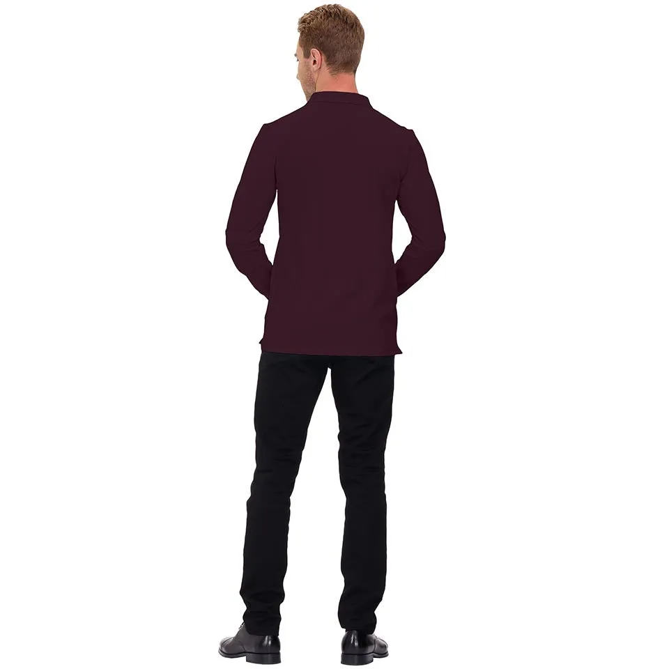 Men's Polo Shirts Long Sleeve Golf Shirts