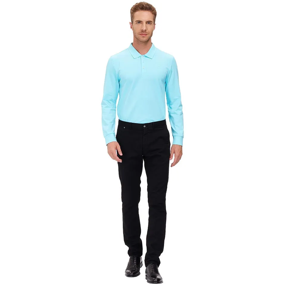 Men's Polo Shirts Long Sleeve Golf Shirts