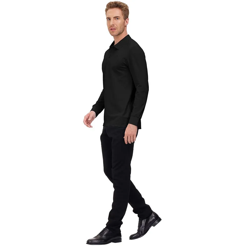 Men's Polo Shirts Long Sleeve Golf Shirts