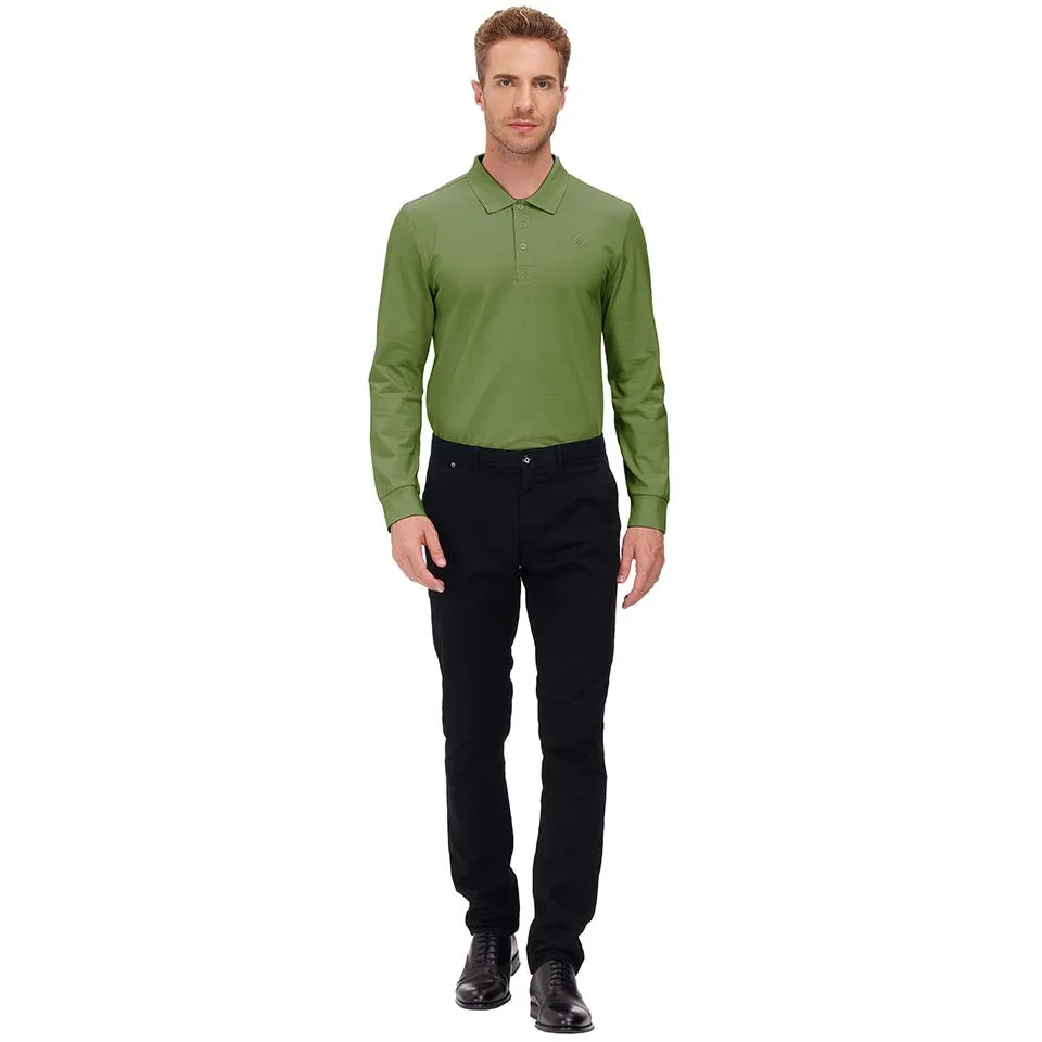 Men's Polo Shirts Long Sleeve Golf Shirts