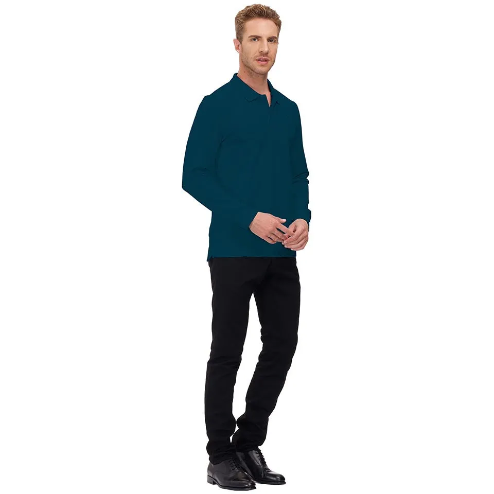 Men's Polo Shirts Long Sleeve Golf Shirts