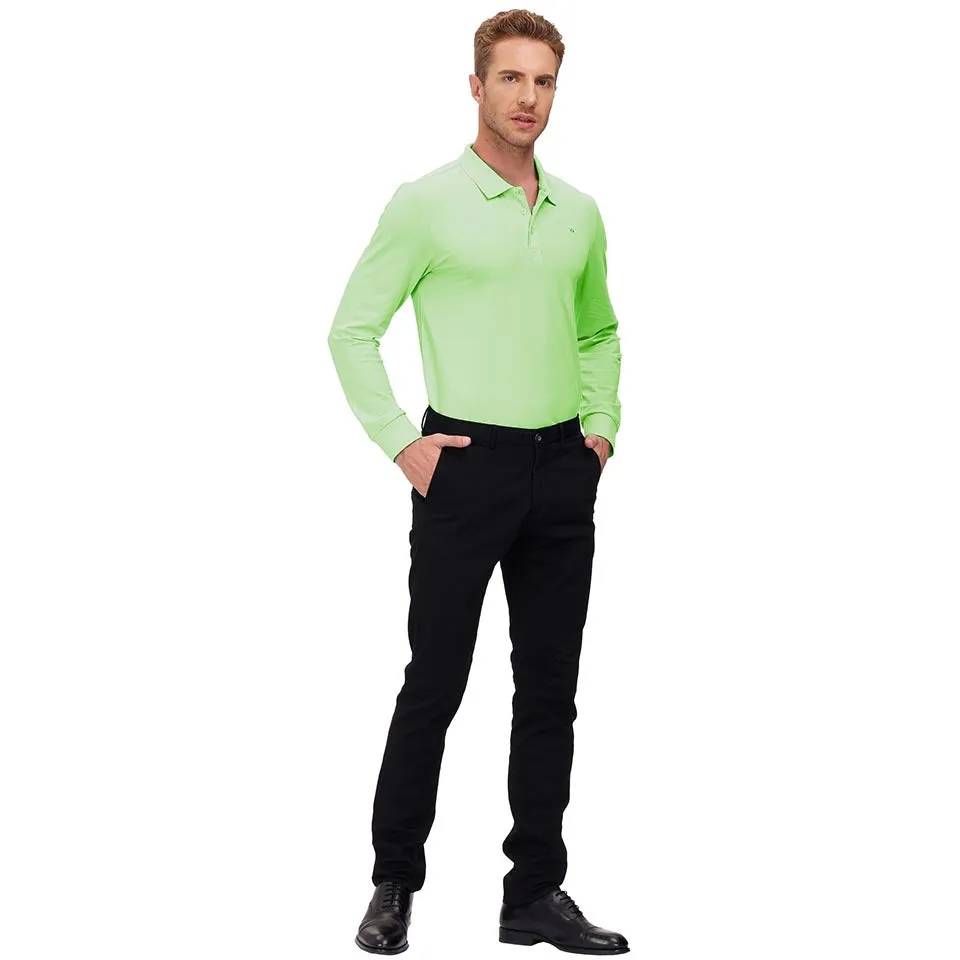 Men's Polo Shirts Long Sleeve Golf Shirts