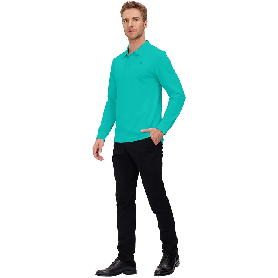Men's Polo Shirts Long Sleeve Golf Shirts