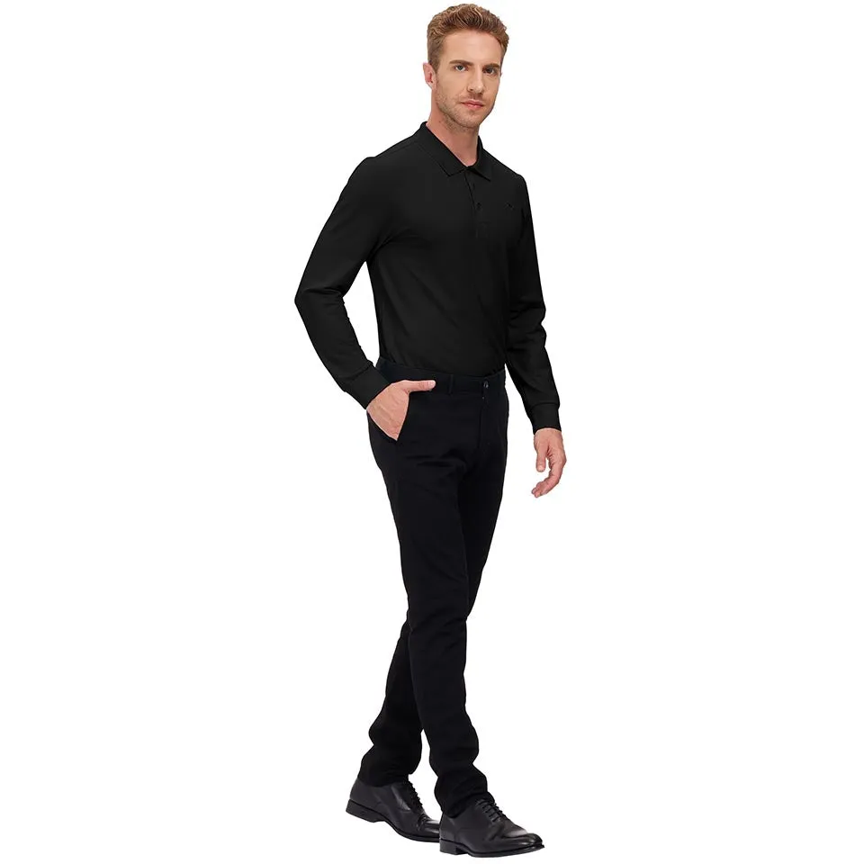 Men's Polo Shirts Long Sleeve Golf Shirts