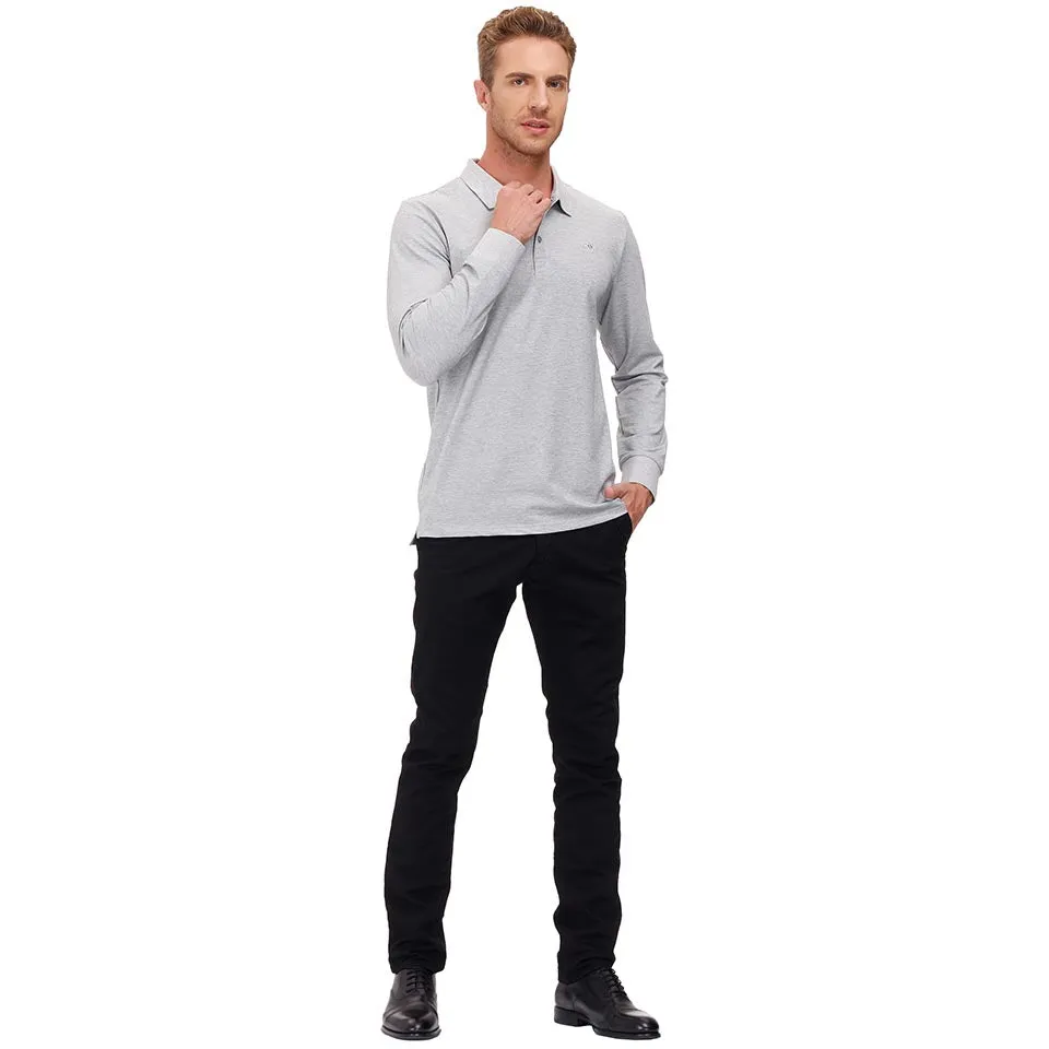 Men's Polo Shirts Long Sleeve Golf Shirts