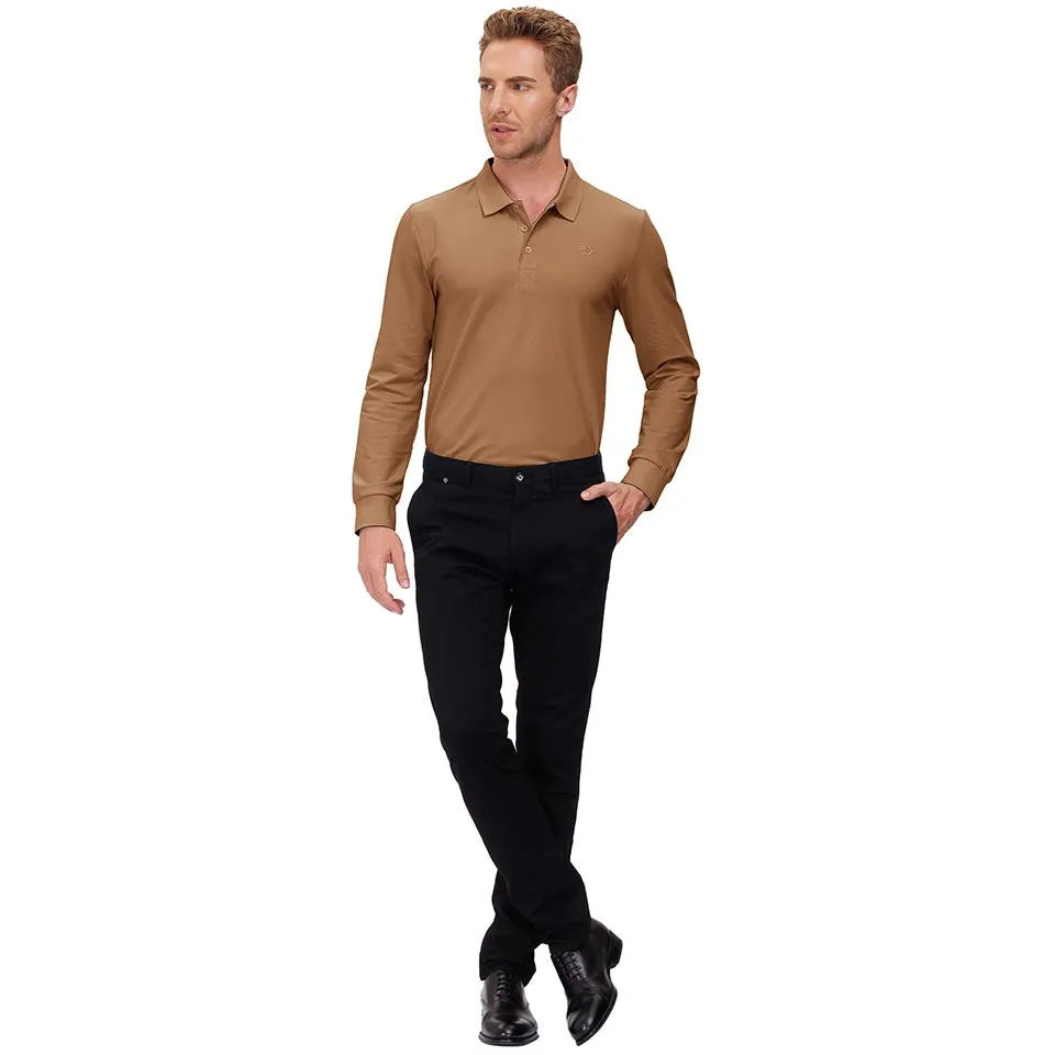 Men's Polo Shirts Long Sleeve Golf Shirts