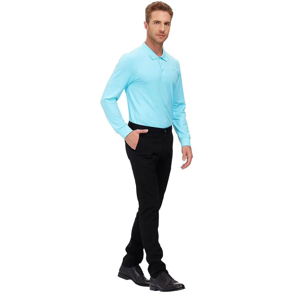 Men's Polo Shirts Long Sleeve Golf Shirts