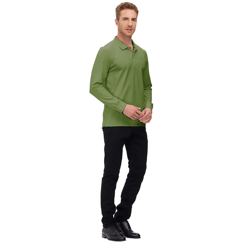Men's Polo Shirts Long Sleeve Golf Shirts