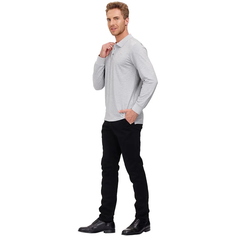 Men's Polo Shirts Long Sleeve Golf Shirts