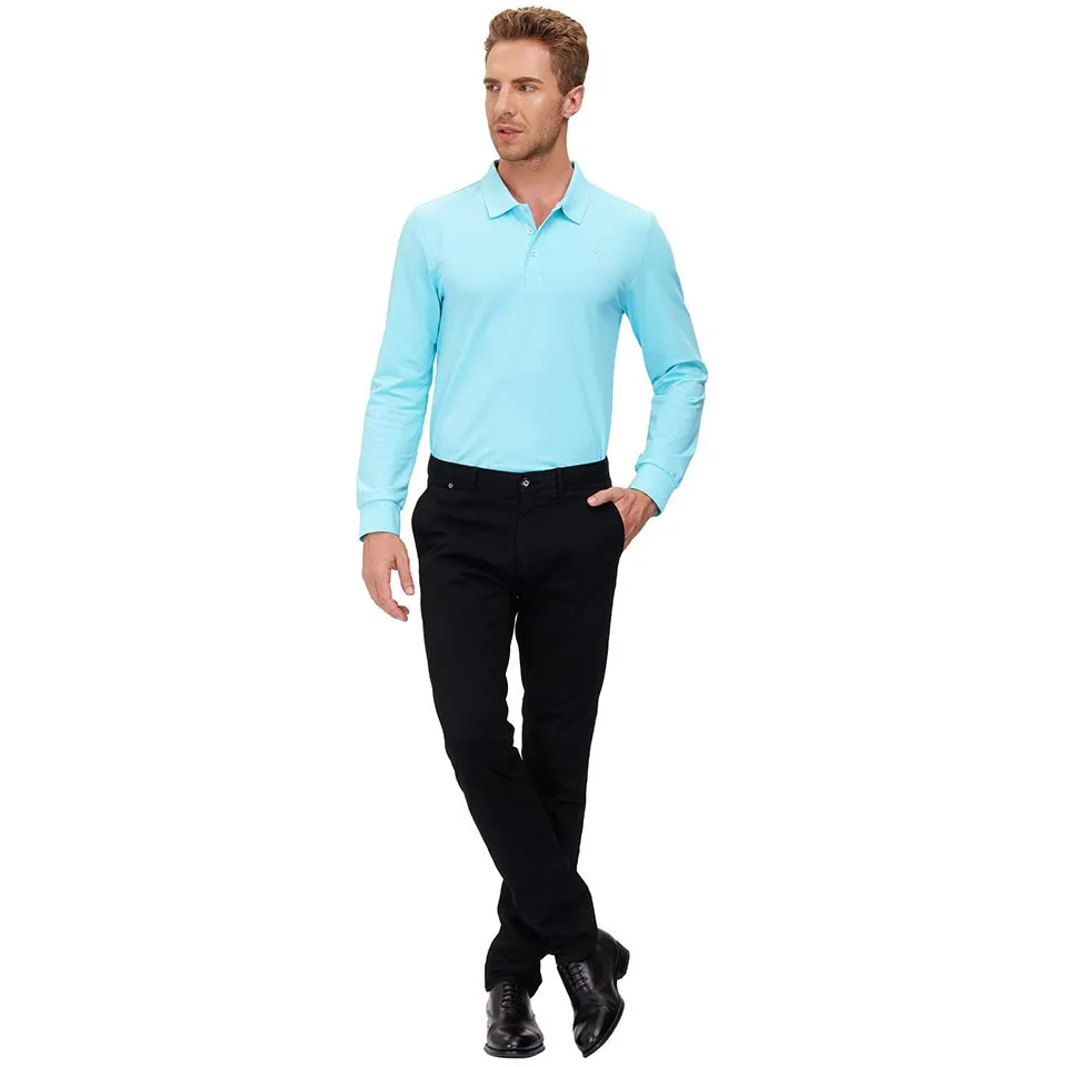 Men's Polo Shirts Long Sleeve Golf Shirts