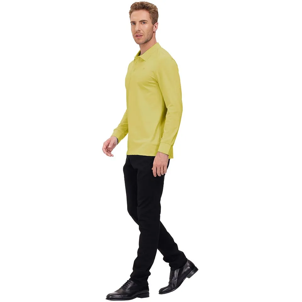 Men's Polo Shirts Long Sleeve Golf Shirts