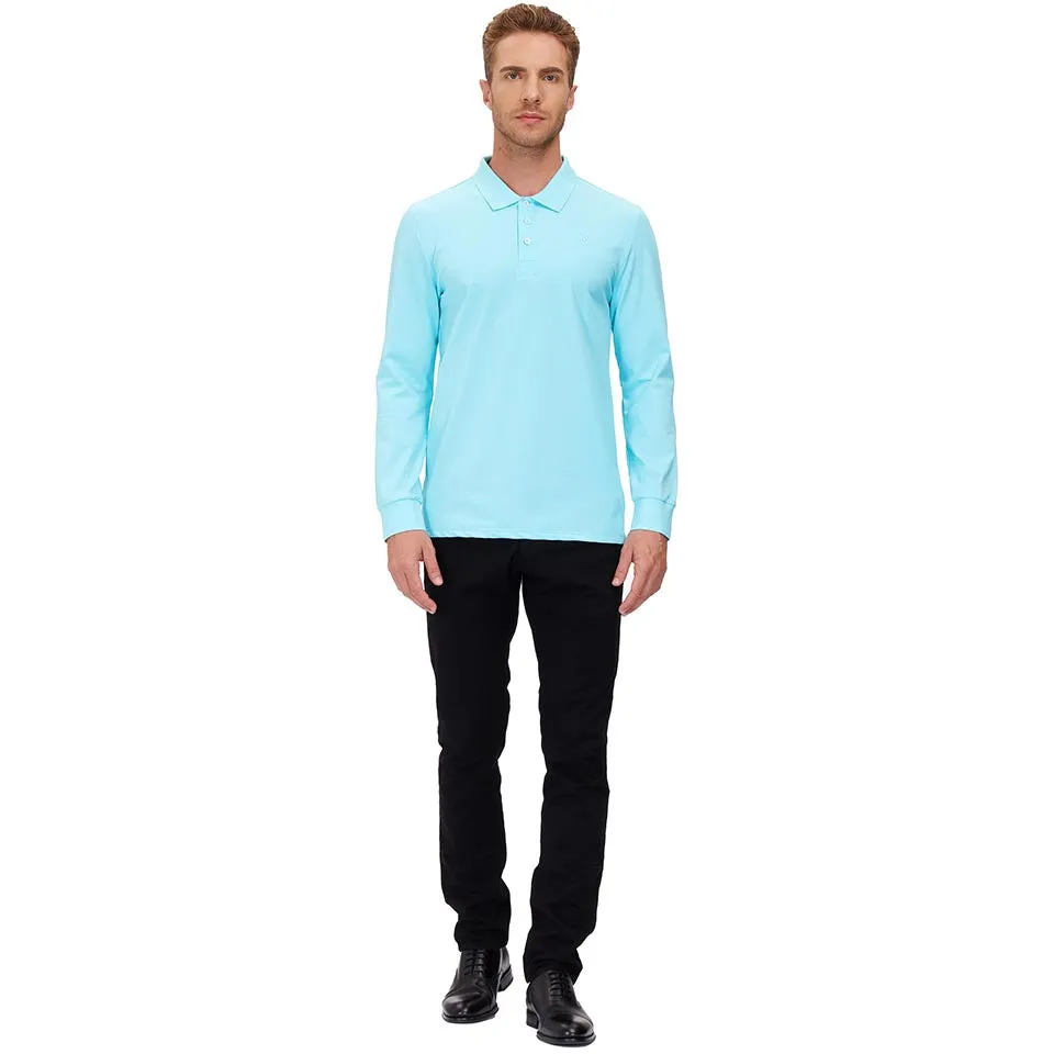 Men's Polo Shirts Long Sleeve Golf Shirts