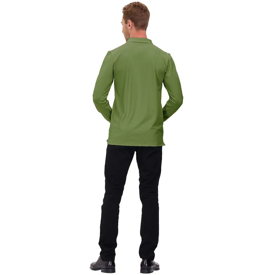 Men's Polo Shirts Long Sleeve Golf Shirts