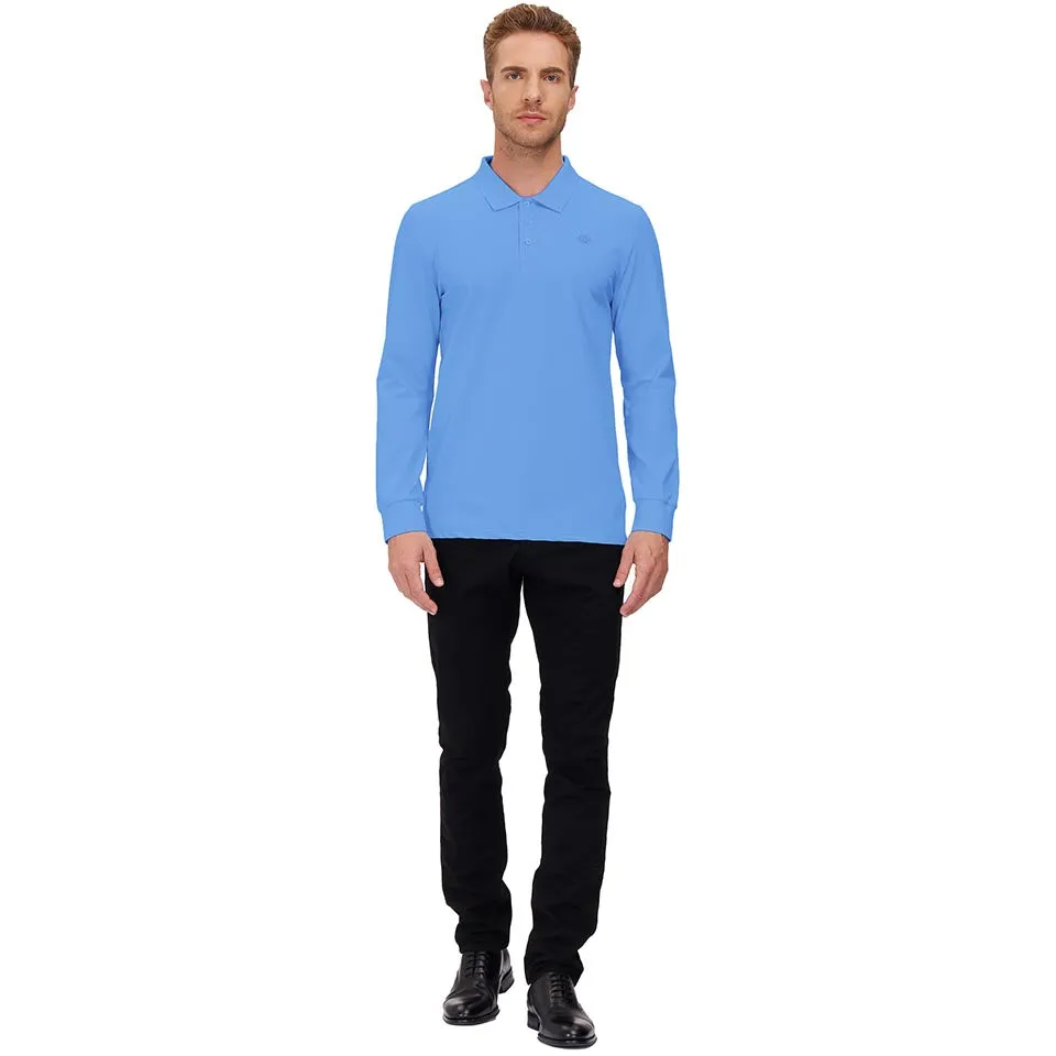 Men's Polo Shirts Long Sleeve Golf Shirts