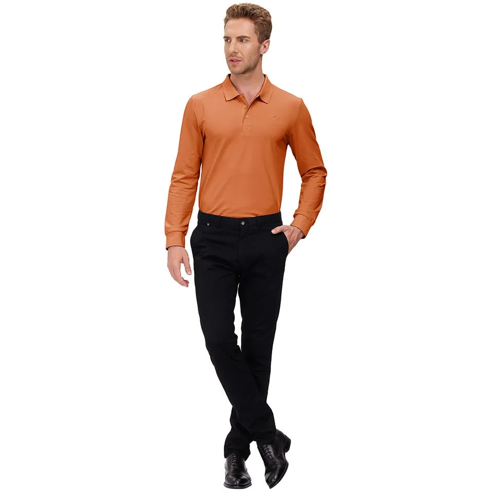 Men's Polo Shirts Long Sleeve Golf Shirts