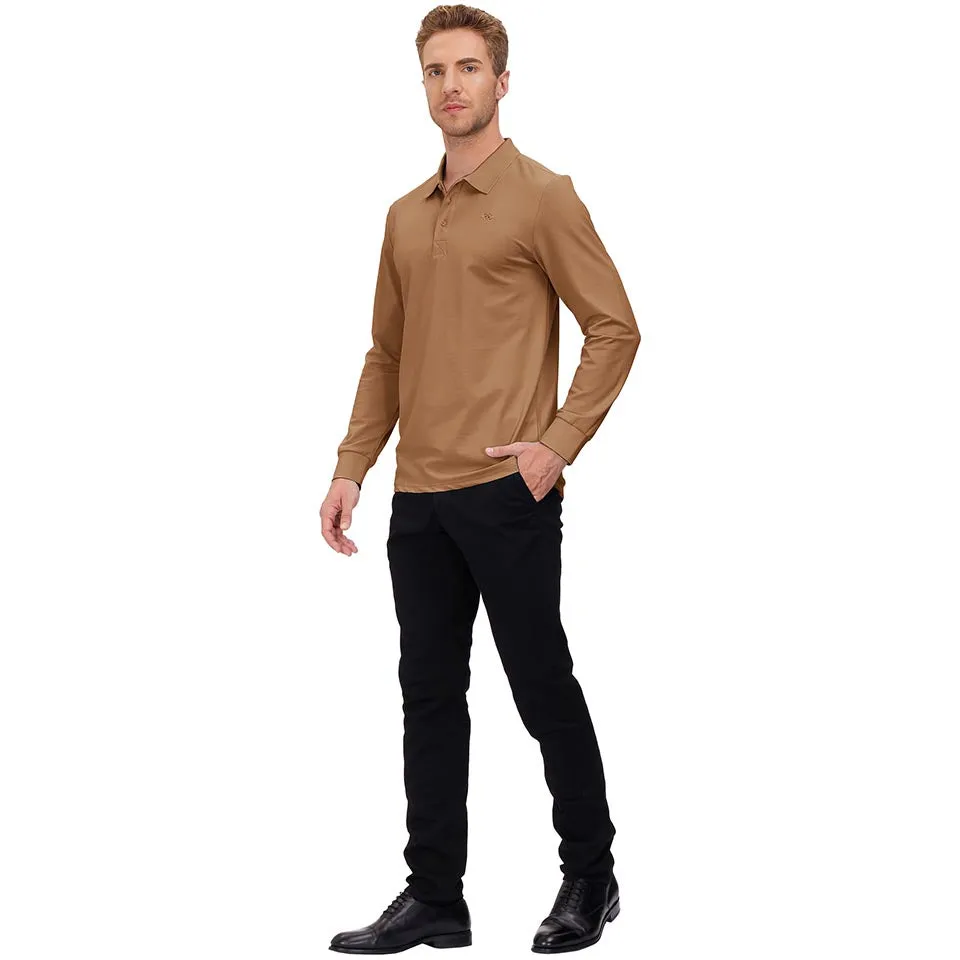 Men's Polo Shirts Long Sleeve Golf Shirts