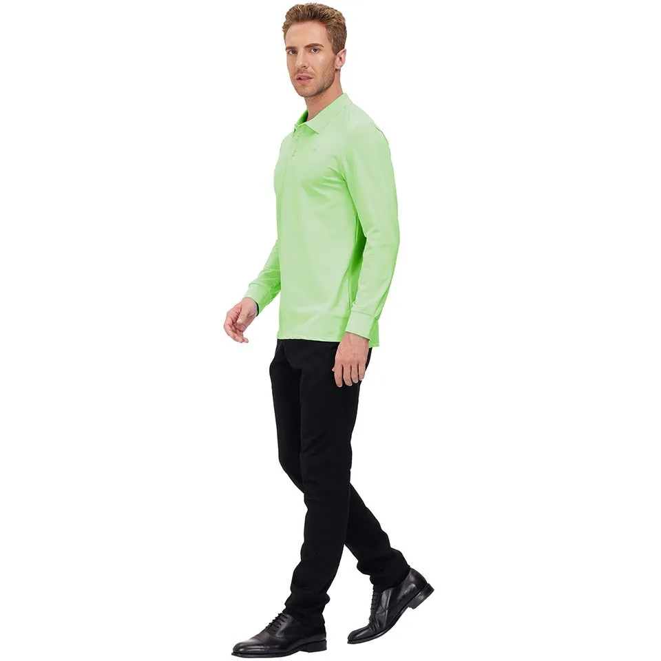 Men's Polo Shirts Long Sleeve Golf Shirts