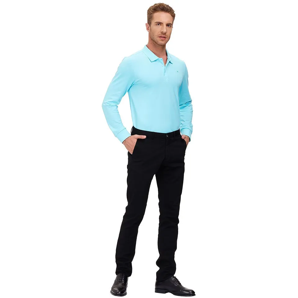 Men's Polo Shirts Long Sleeve Golf Shirts
