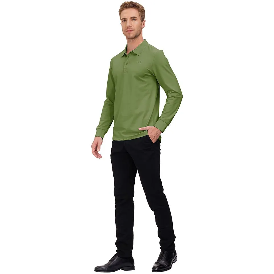 Men's Polo Shirts Long Sleeve Golf Shirts