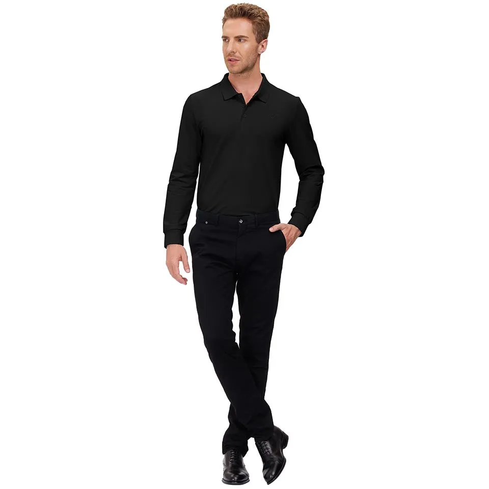 Men's Polo Shirts Long Sleeve Golf Shirts