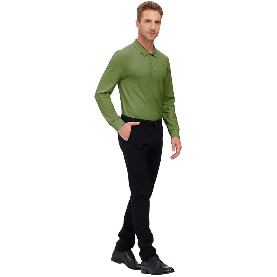 Men's Polo Shirts Long Sleeve Golf Shirts