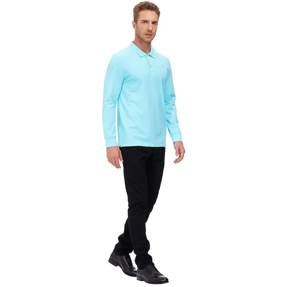 Men's Polo Shirts Long Sleeve Golf Shirts