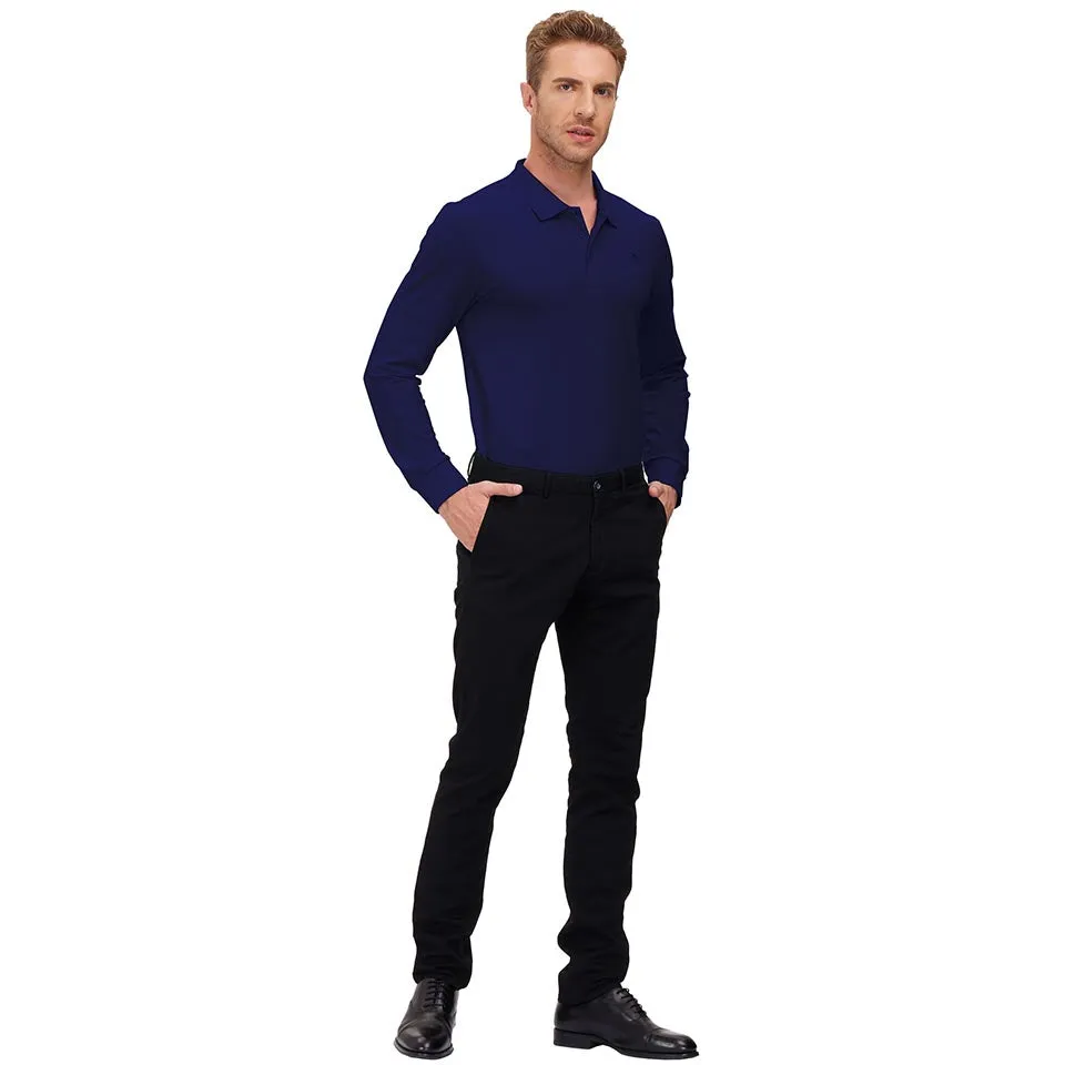 Men's Polo Shirts Long Sleeve Golf Shirts