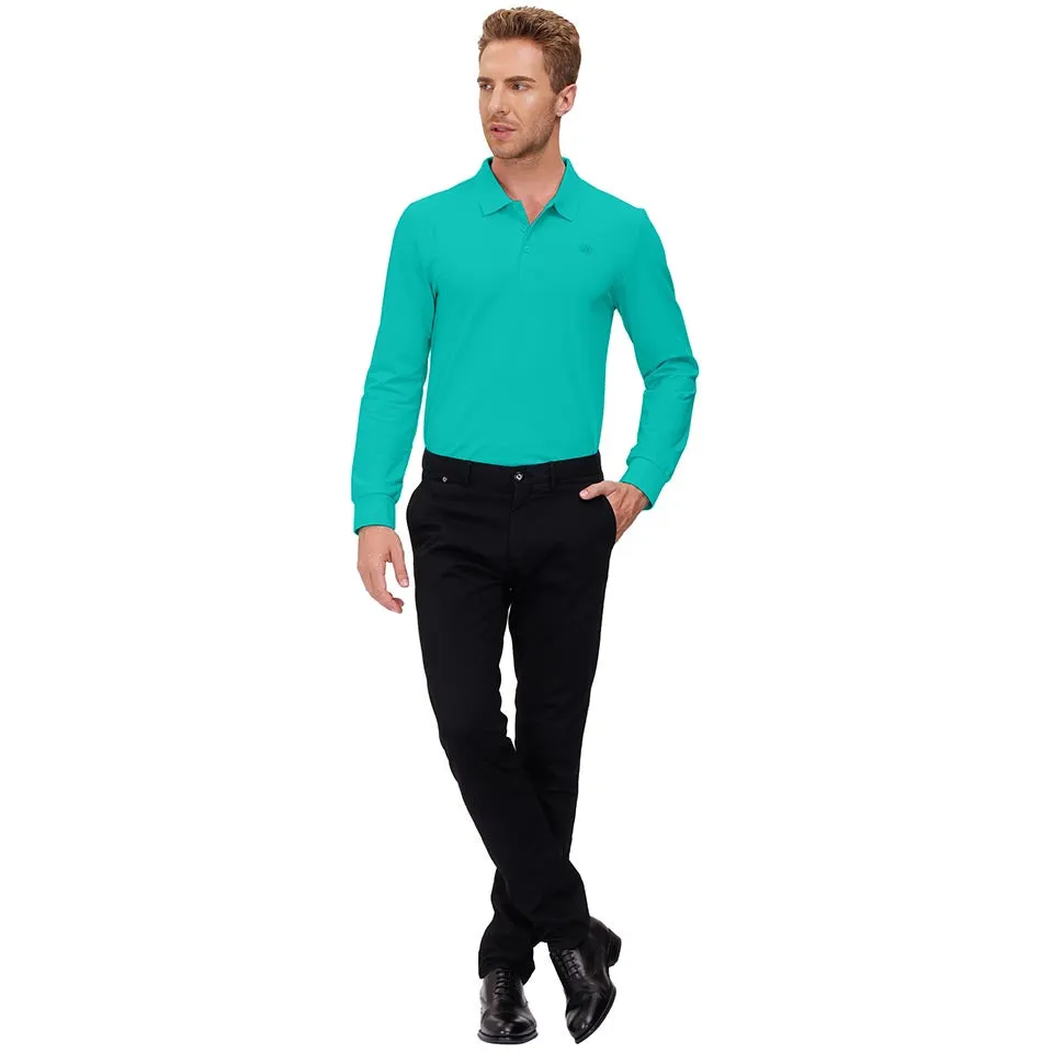 Men's Polo Shirts Long Sleeve Golf Shirts