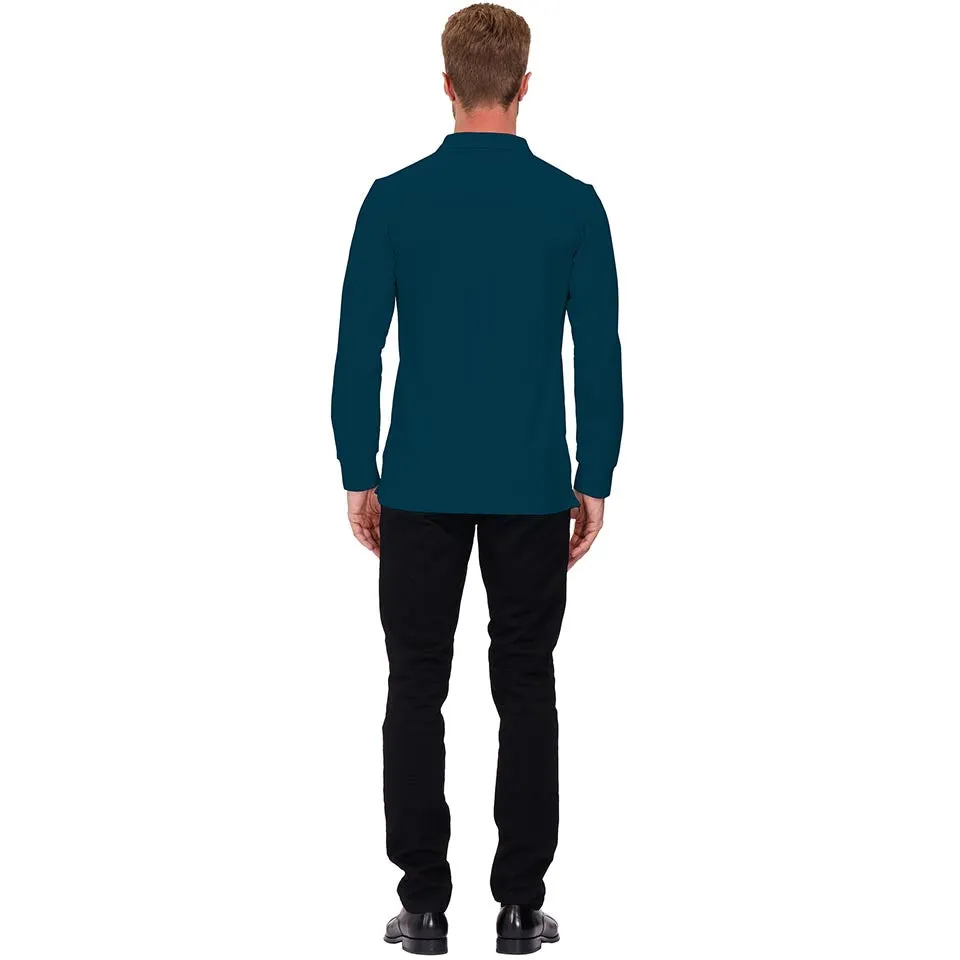 Men's Polo Shirts Long Sleeve Golf Shirts