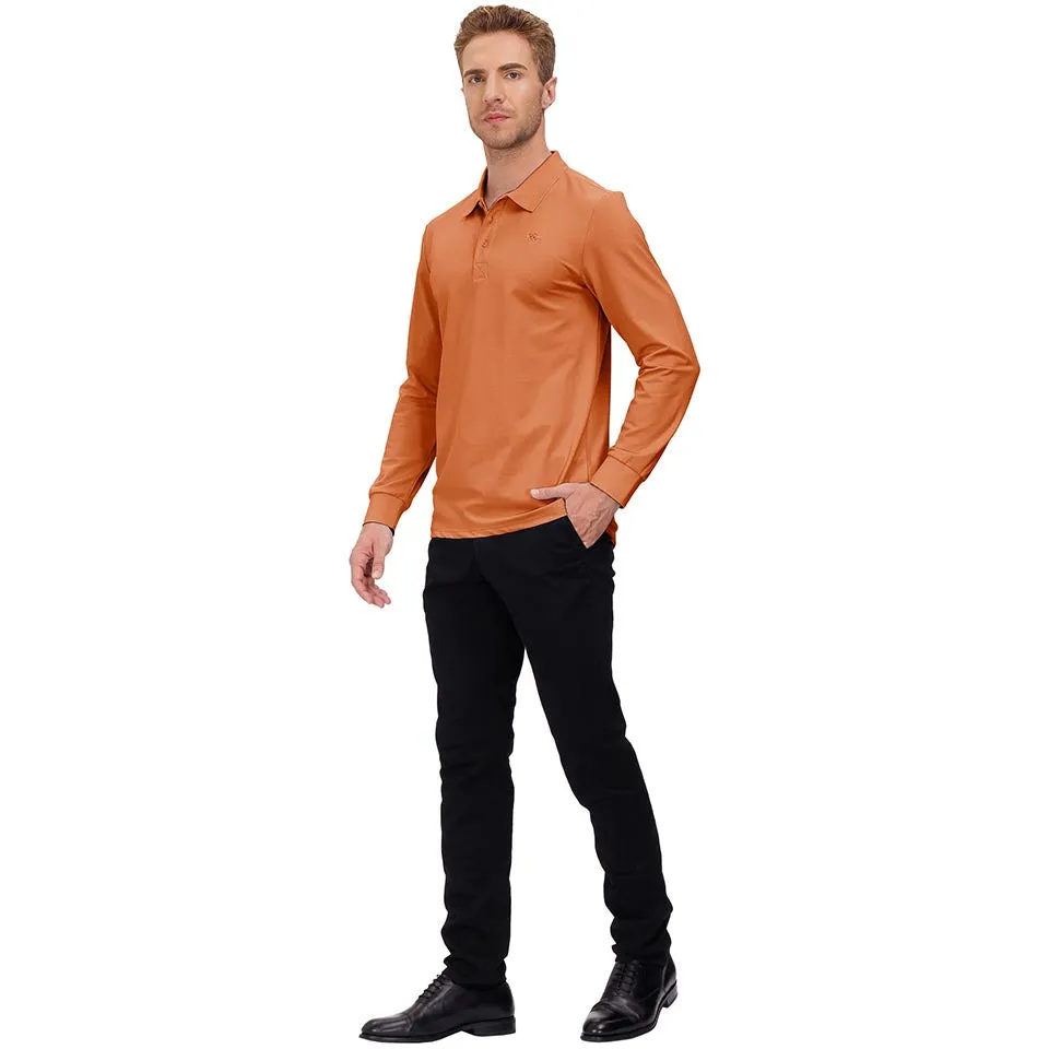Men's Polo Shirts Long Sleeve Golf Shirts