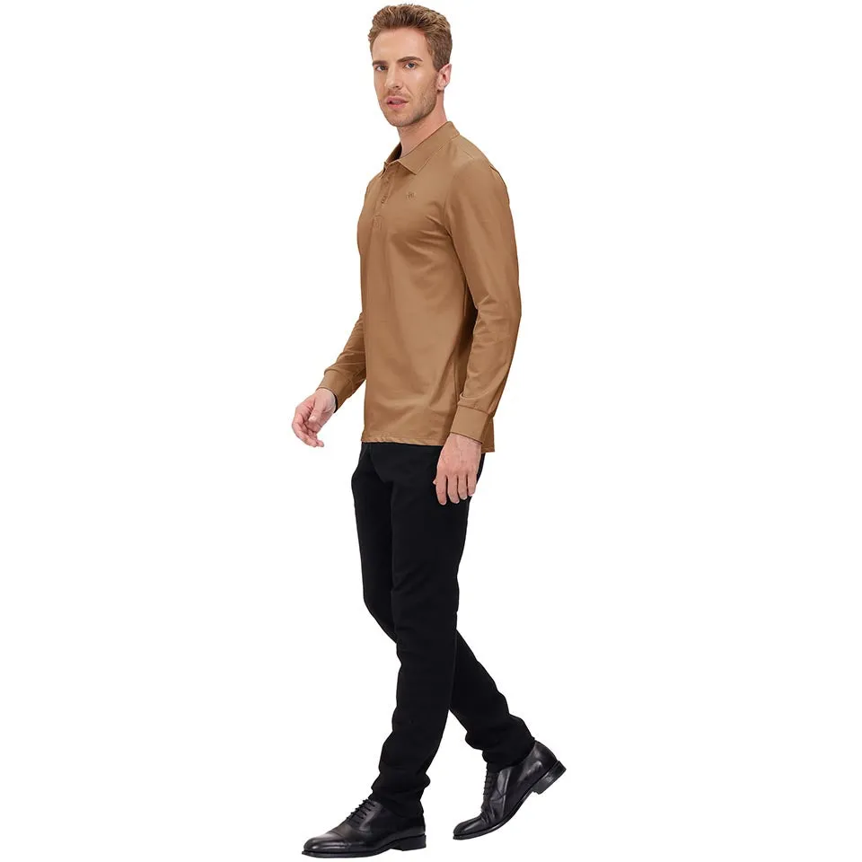 Men's Polo Shirts Long Sleeve Golf Shirts