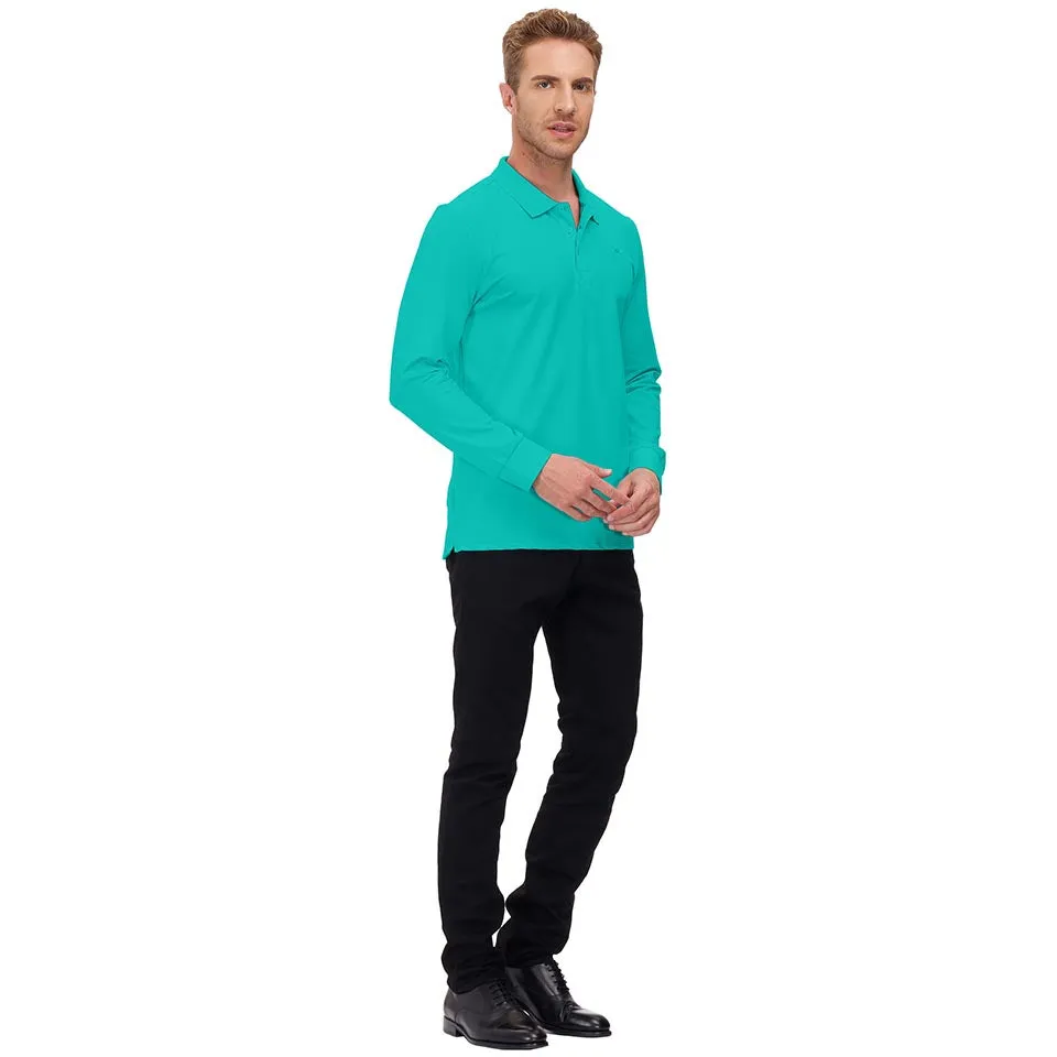 Men's Polo Shirts Long Sleeve Golf Shirts