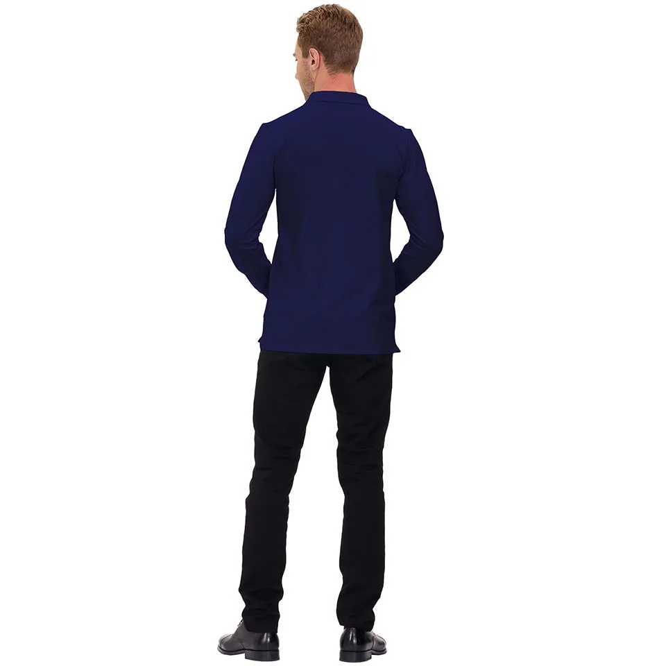 Men's Polo Shirts Long Sleeve Golf Shirts