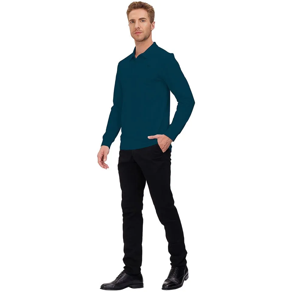 Men's Polo Shirts Long Sleeve Golf Shirts
