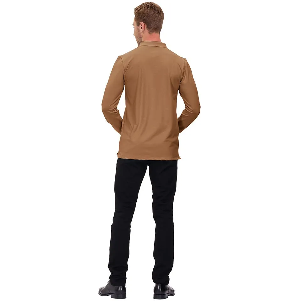 Men's Polo Shirts Long Sleeve Golf Shirts