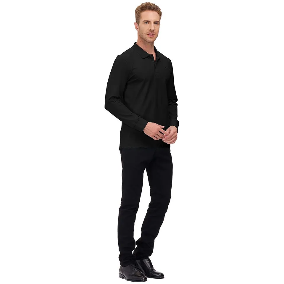 Men's Polo Shirts Long Sleeve Golf Shirts