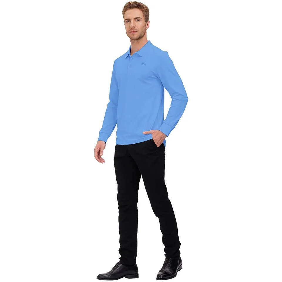 Men's Polo Shirts Long Sleeve Golf Shirts