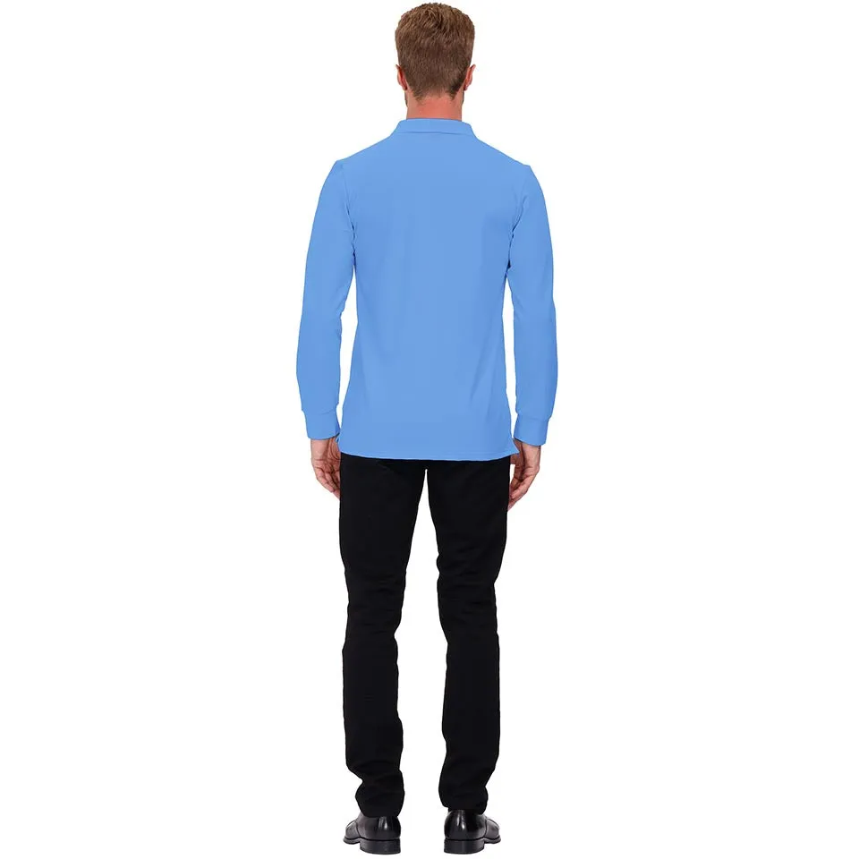 Men's Polo Shirts Long Sleeve Golf Shirts