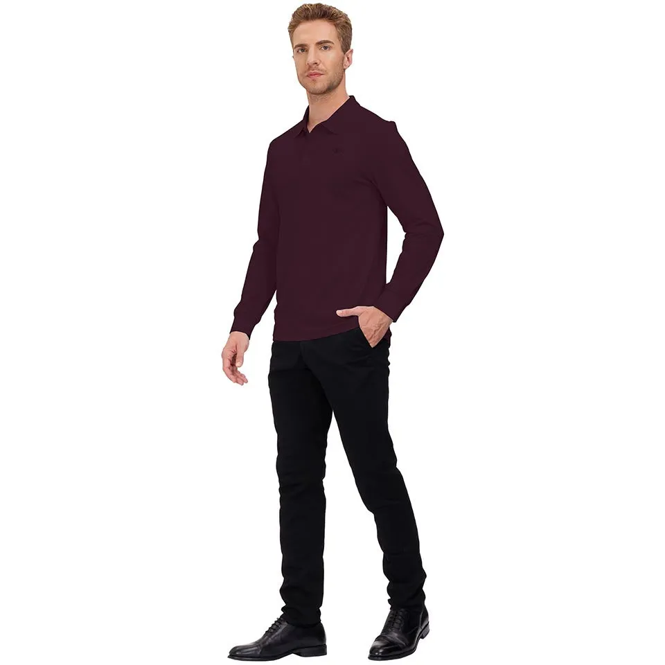 Men's Polo Shirts Long Sleeve Golf Shirts