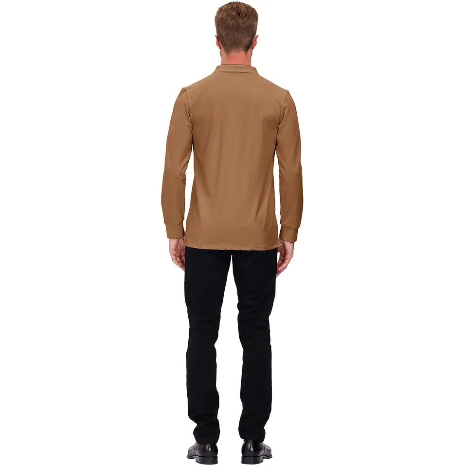 Men's Polo Shirts Long Sleeve Golf Shirts